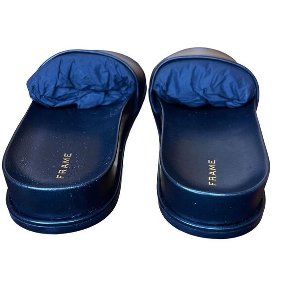 Frame Le Osborne Noir Black Slide NWB Size 39 8 1/2 - Picture 9 of 11